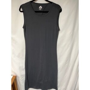EMS Eastern Mountain Sports Gray Dress Sleeveless Casual‎ Twist Back Women's